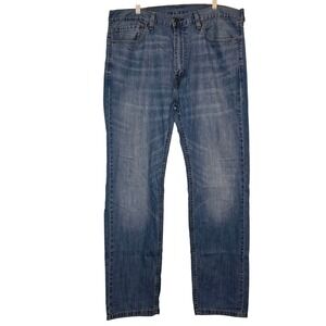 Levi Strauss Co 505 Mens Jeans Size 38x34 Light Wash Straight Leg Denim Pants